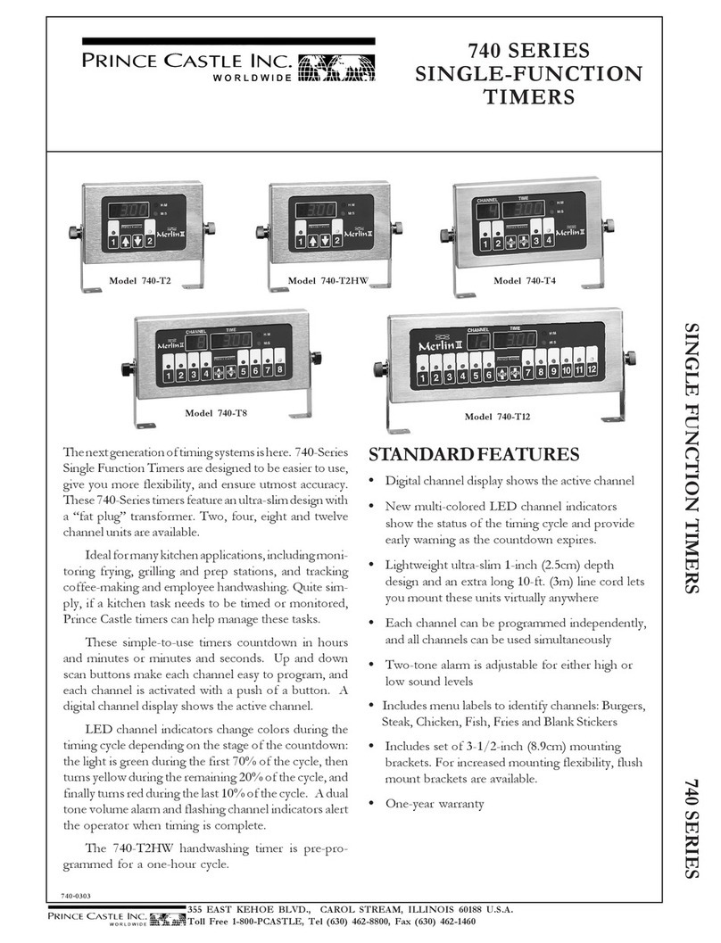 Prince Castle 740-T12 User manual