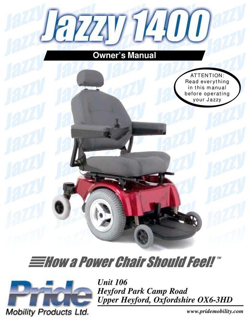 Pride Mobility Quantum Jazzy 1400 owner's manual
