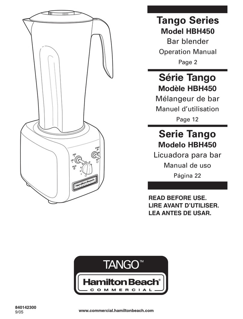 Hamilton Beach HBH450 User manual