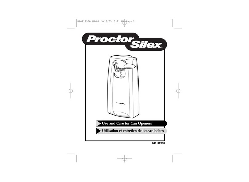 Proctor-Silex 75217 Installation instructions