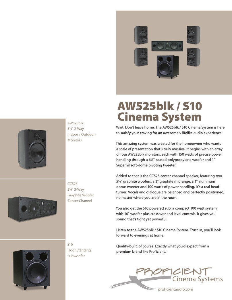 Proficient Audio Systems Proficient AW525BLK Specifications