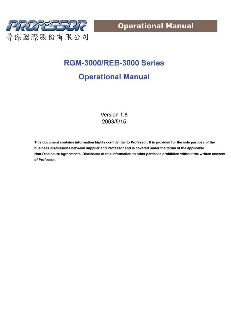 Professor REB-3000 Series Operational manual