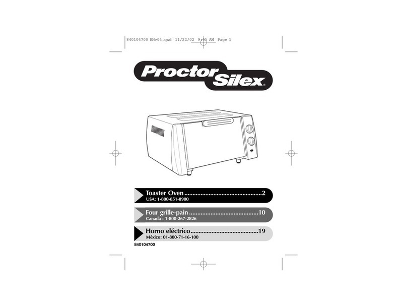 Proctor-Silex 840104700 Use & care guide