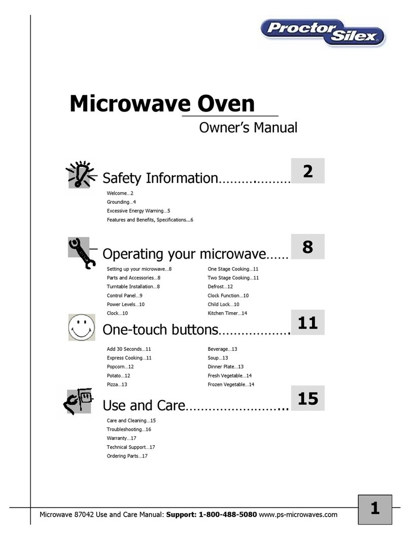 Proctor-Silex 87027 owner's manual
