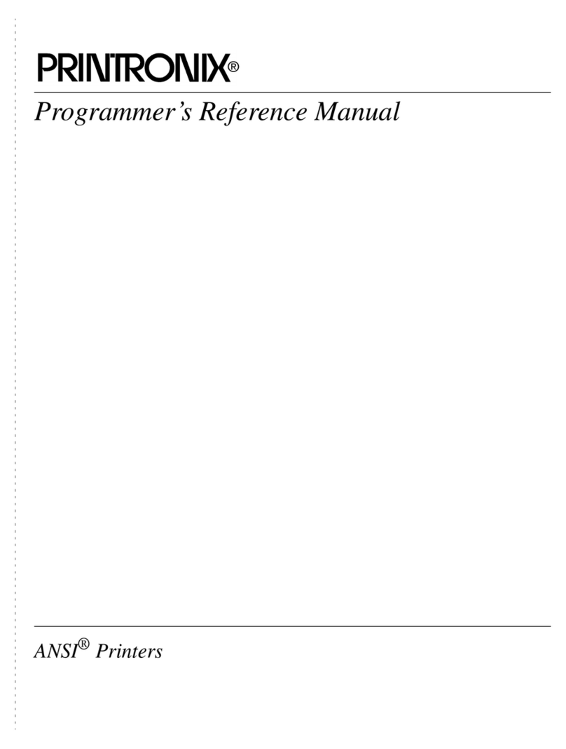 Printronix ANSI Printer Programmer's reference manual