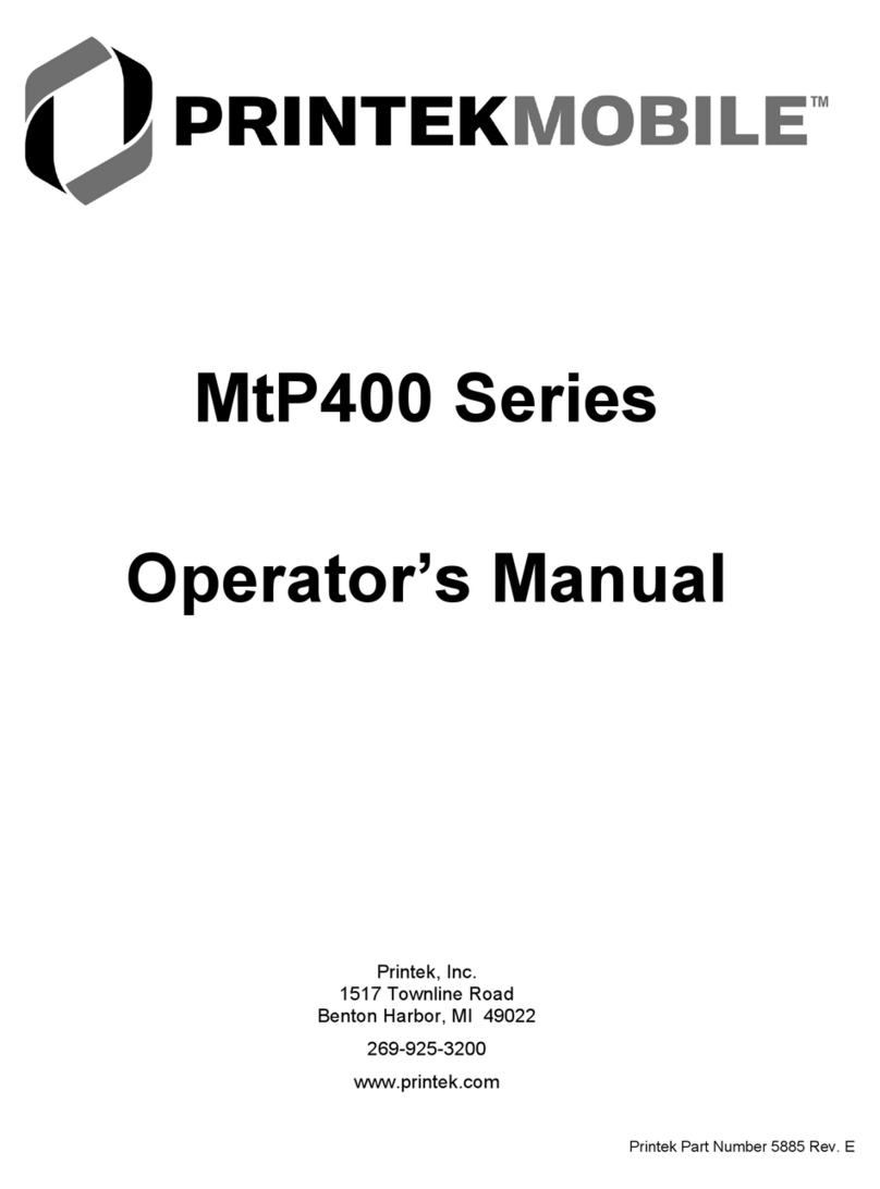 Printekmobile Mobile Thermal Printer MtP400 User manual