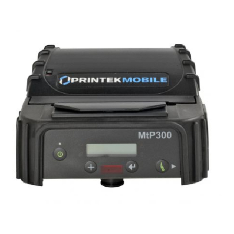 Printek Mobile Thermal Printer MtP300 Series User manual