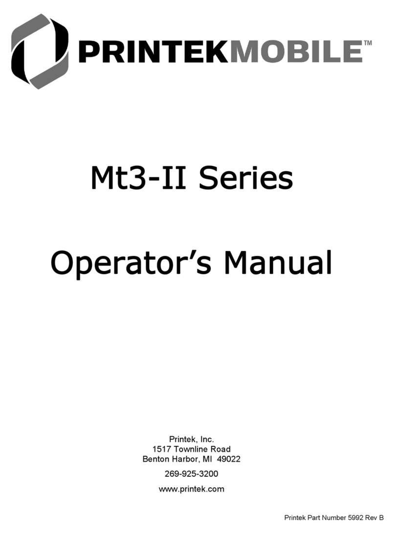 Printek Mt3-II Series User manual