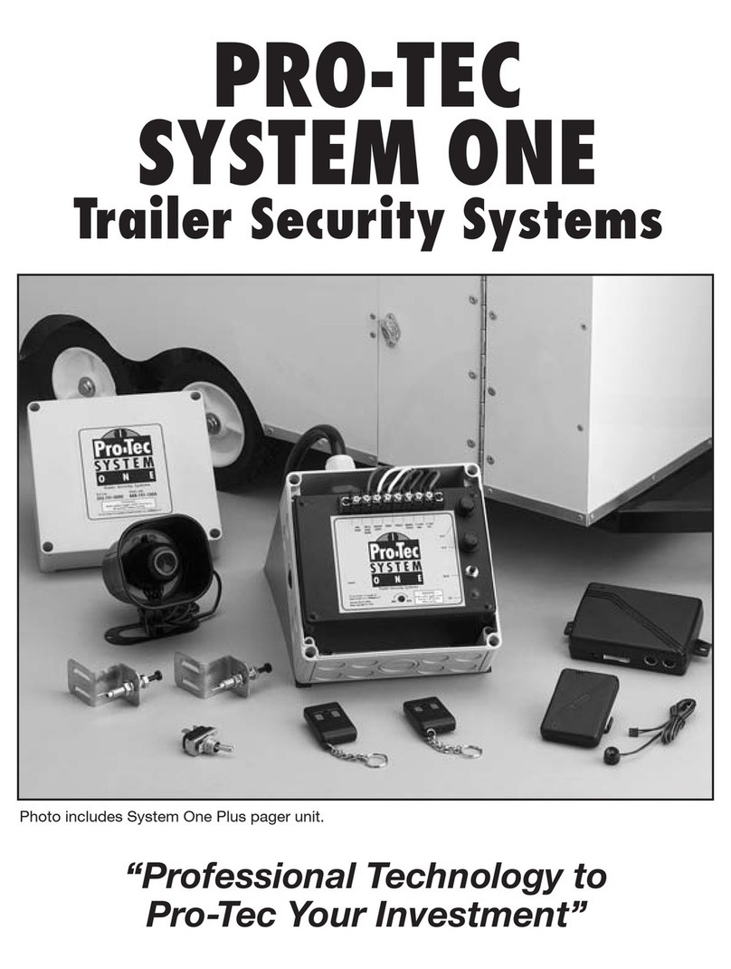 Pro-tec Automobile Alarm user manual Pro-tec Automobile Alarm user manual
