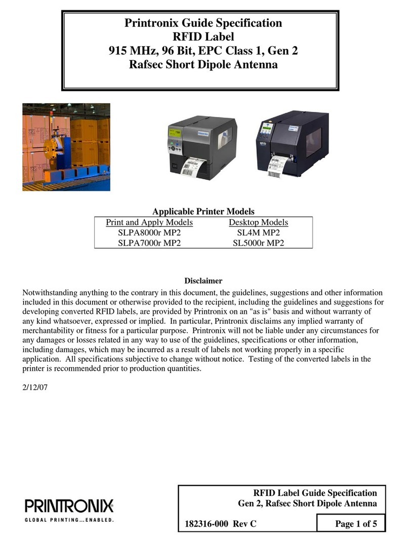 Printronix SL5000r MP2 User manual