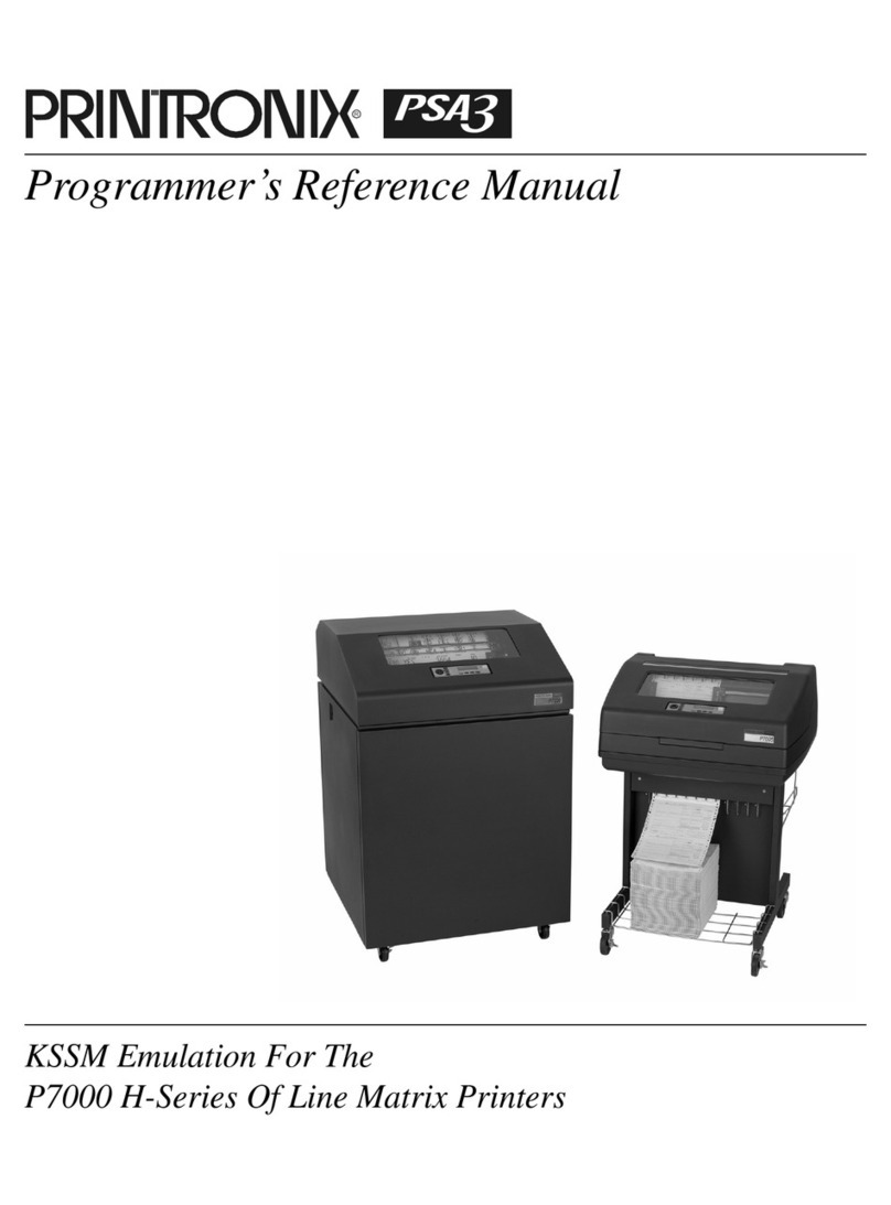 Printronix P7000 H-Series Programmer's reference manual