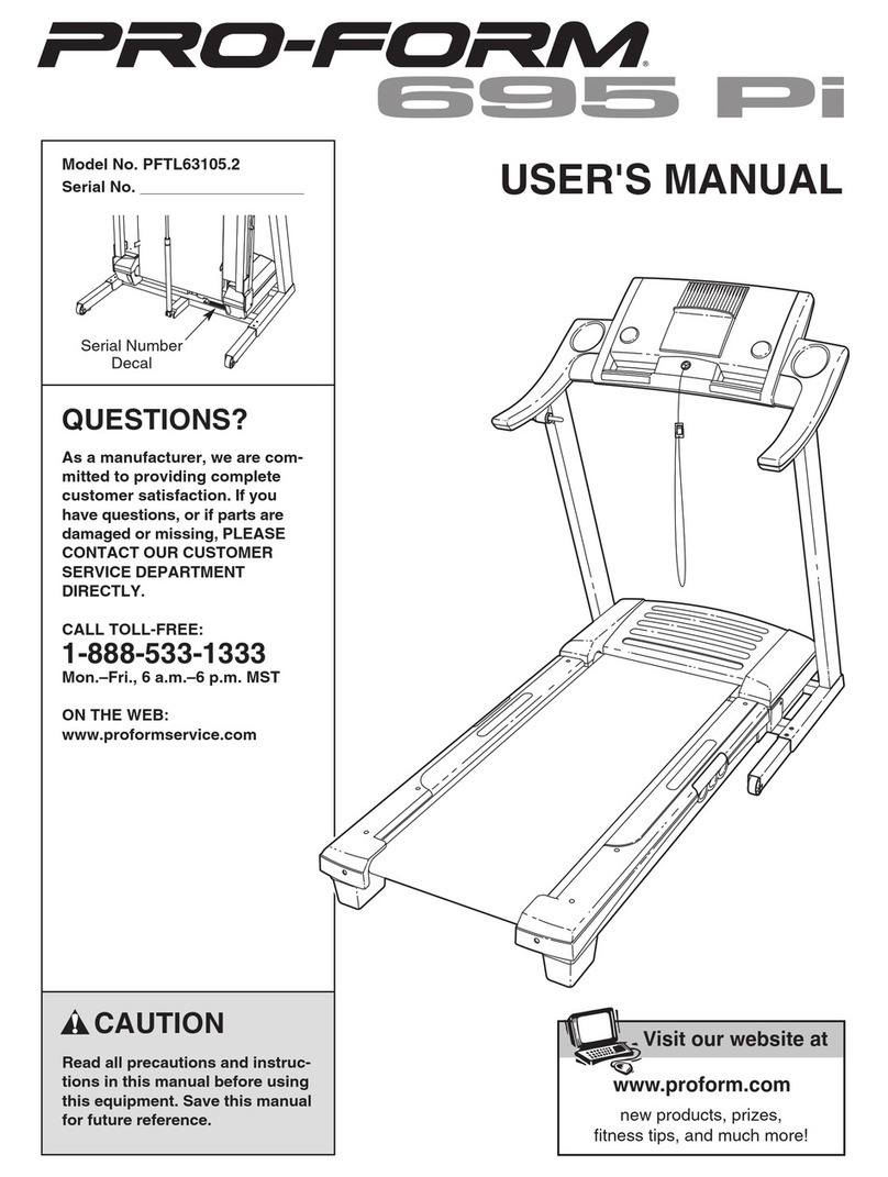 Pro-Form PFTL63105.2 User manual