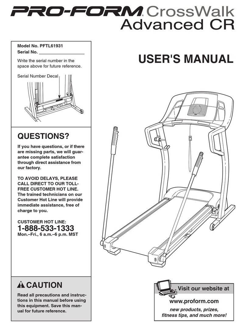 Pro-Form PFTL61931 User manual