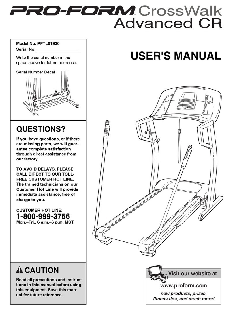 Pro-Form PFTL61930 User manual