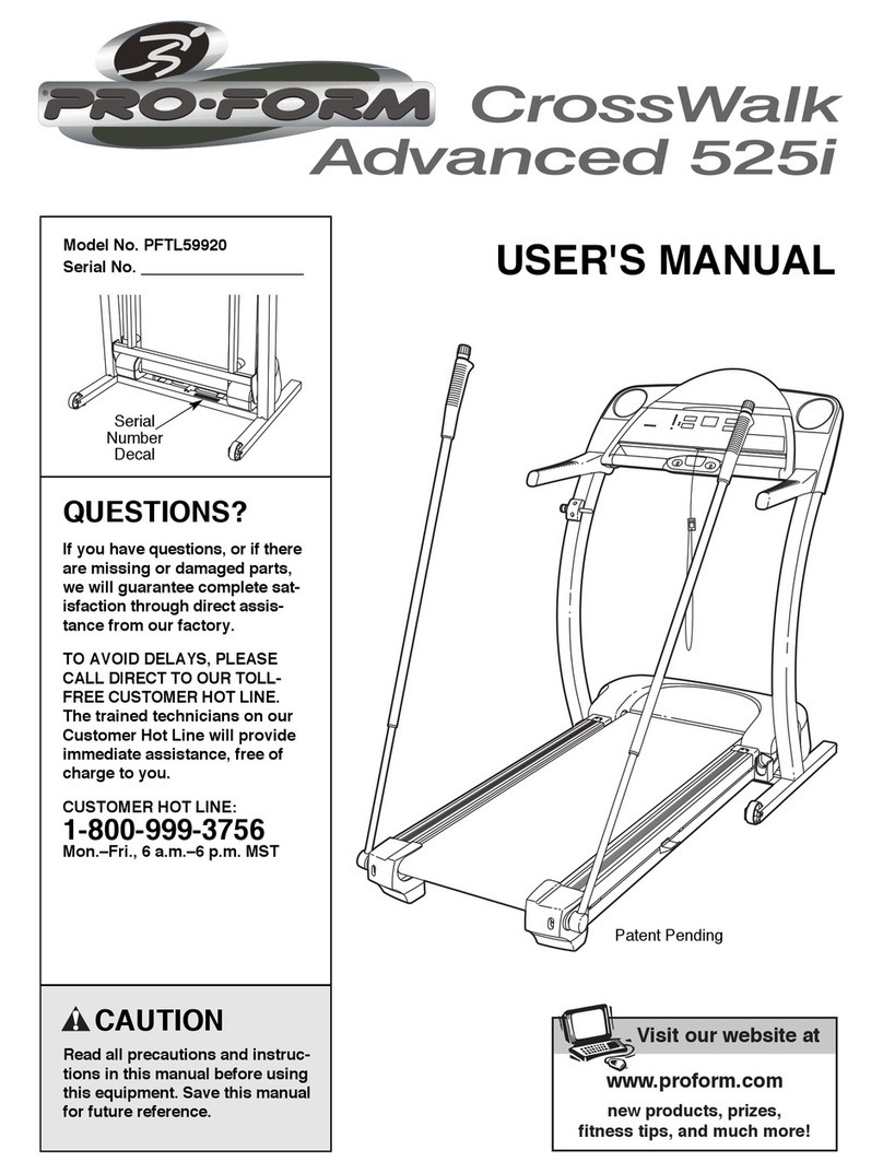 Pro-Form PFTL59920 User manual