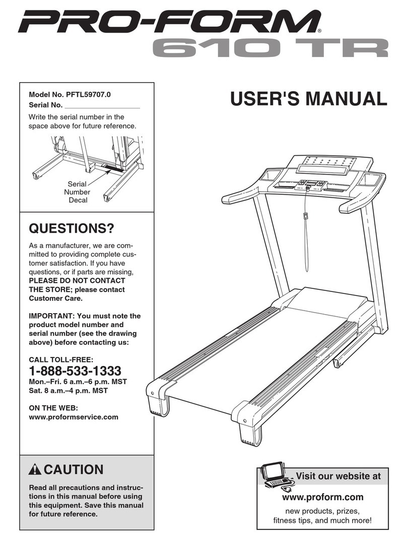 Pro-Form PFTL59707.0 User manual