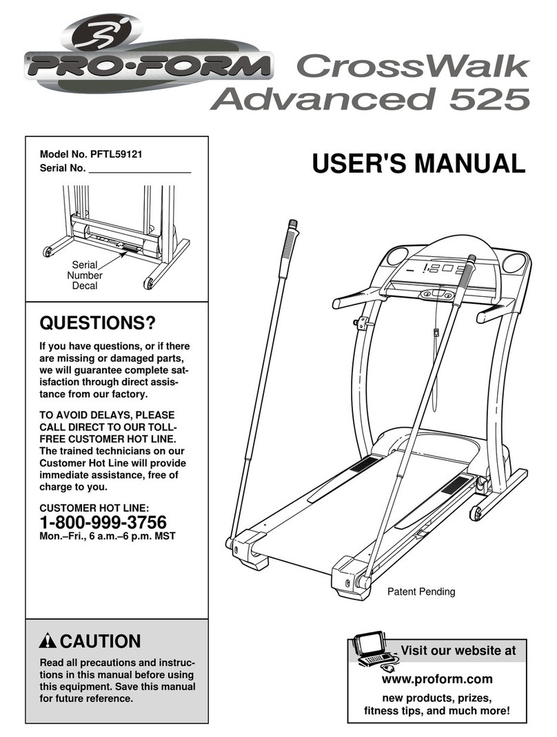 Pro-Form PFTL59121 User manual