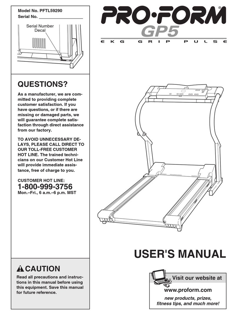 Pro-Form PFTL59290 User manual