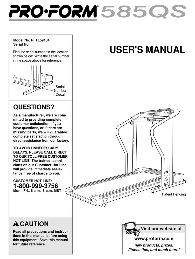 Pro-Form PFTL59104 User manual