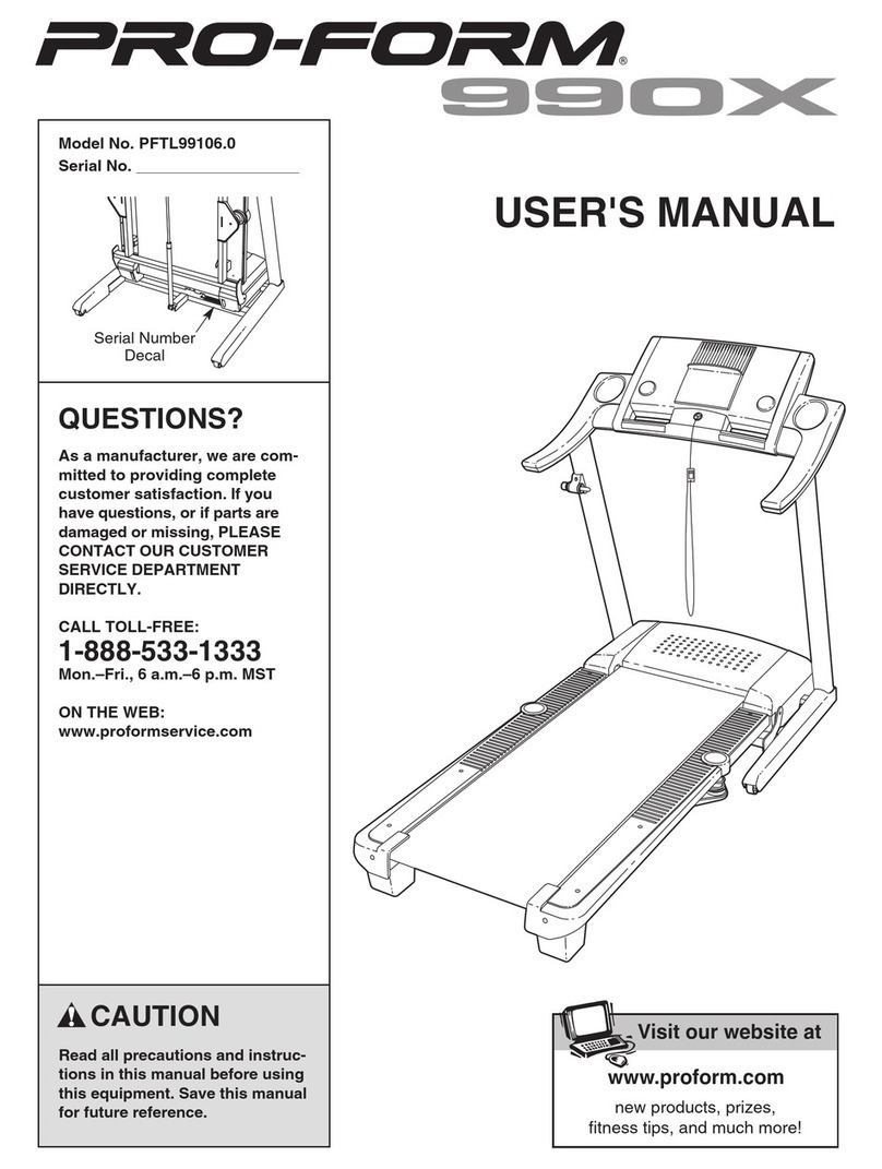 Pro-Form PFTL99106.0 user manual