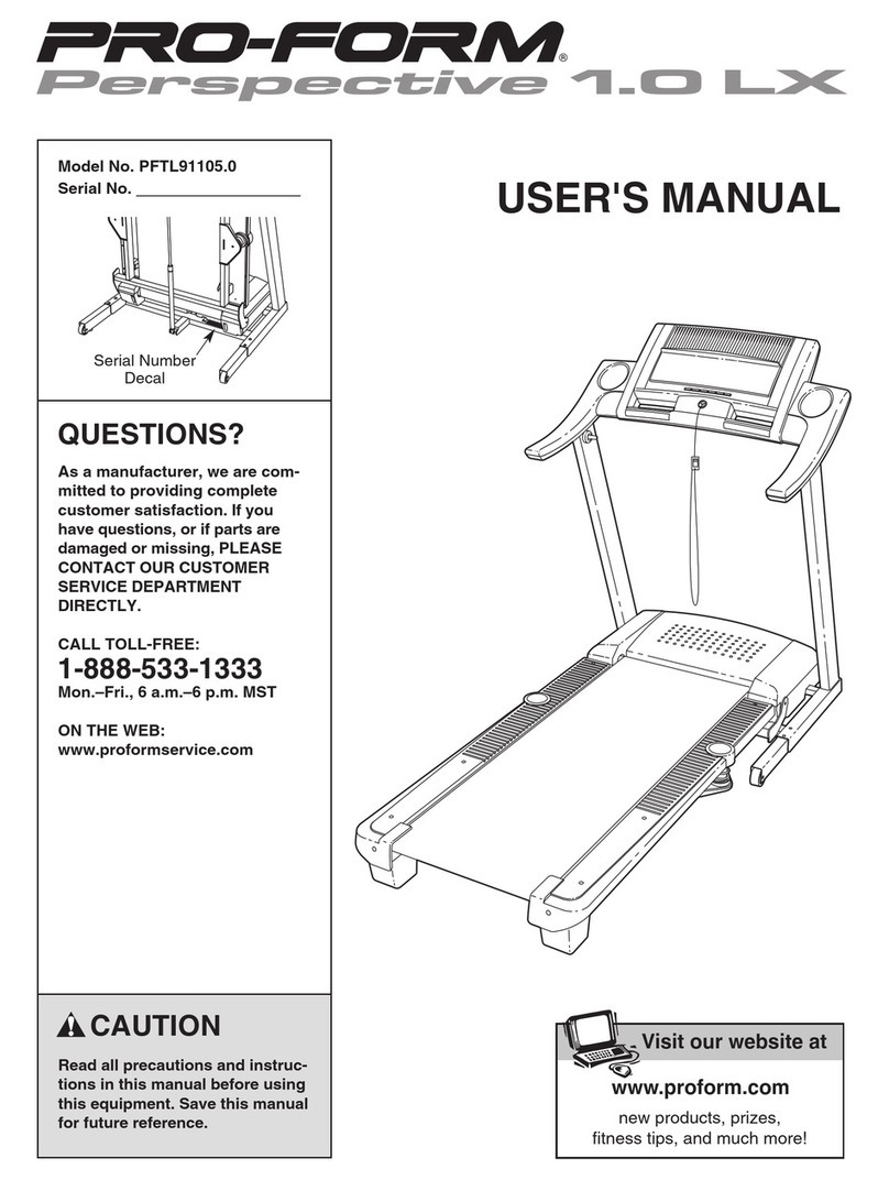 Pro-Form PFTL91105.0 User manual