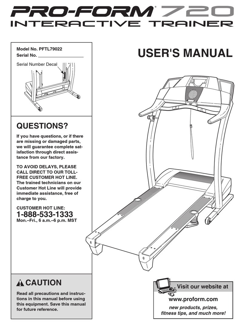 Pro-Form PFTL79022 User manual