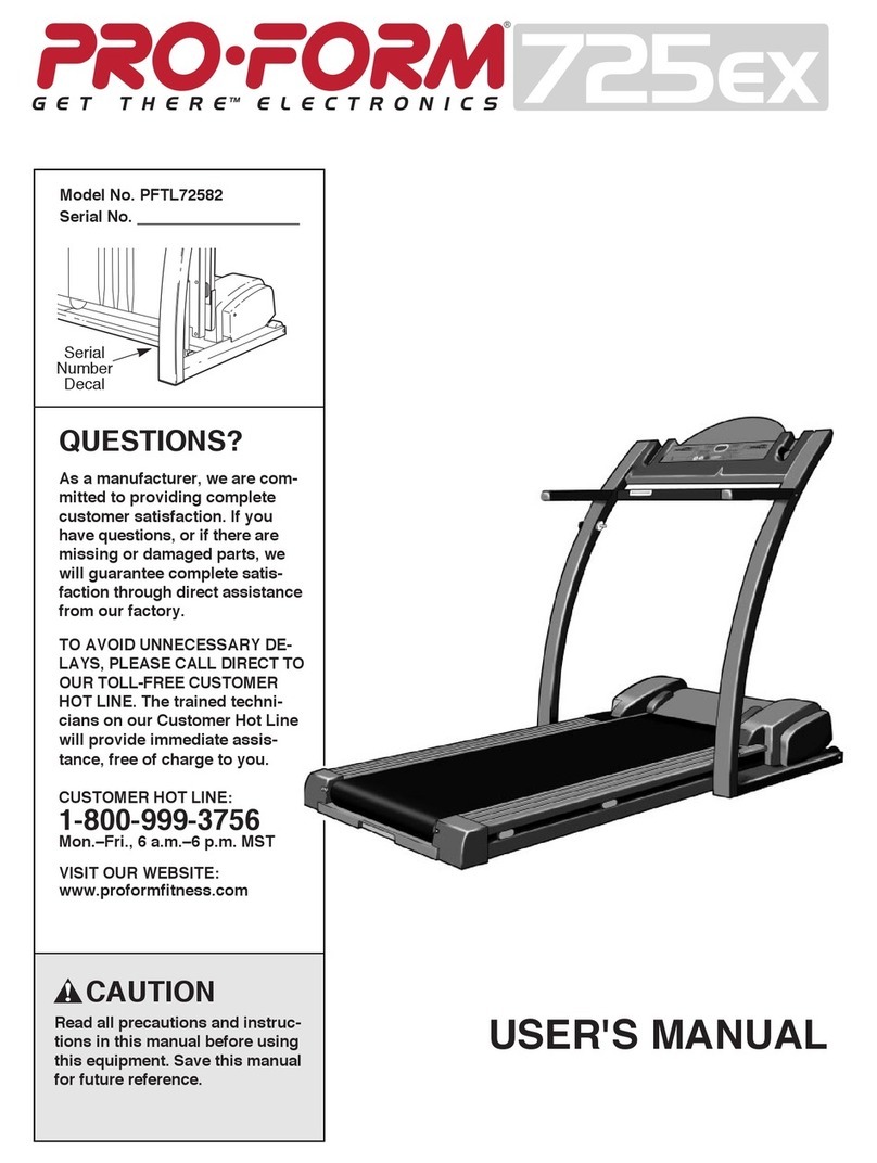 Pro-Form PFTL72582 User manual