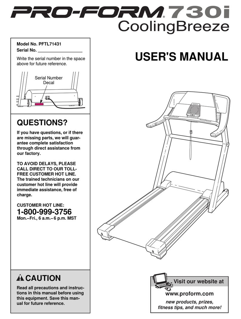 Pro-Form PFTL71431 User manual Pro-Form PFTL71431 User manual