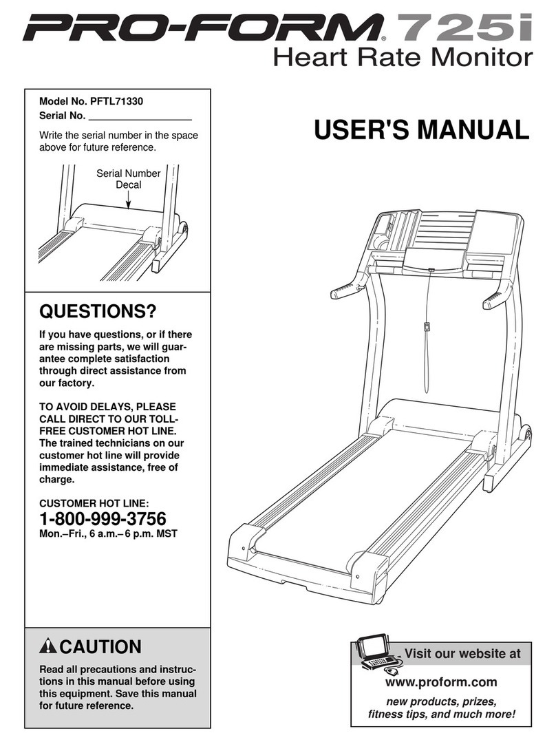 Pro-Form PFTL71330 user manual