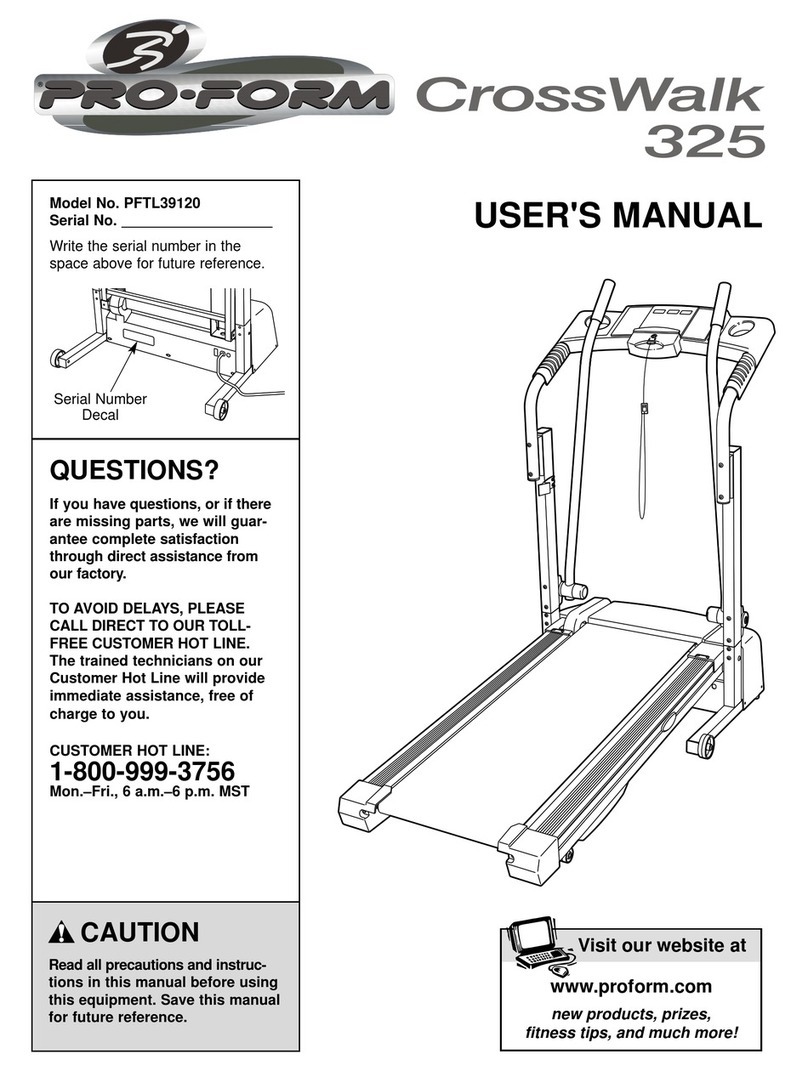 Pro-Form PFTL39120 User manual