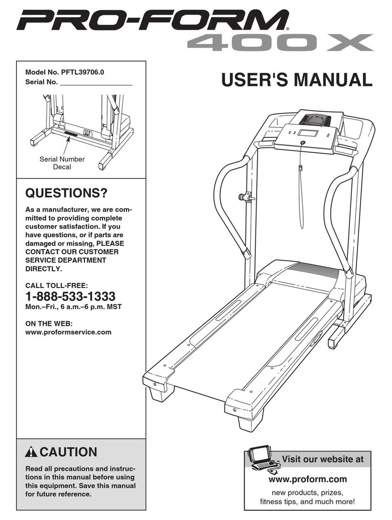 Pro-Form PFTL39706 User manual