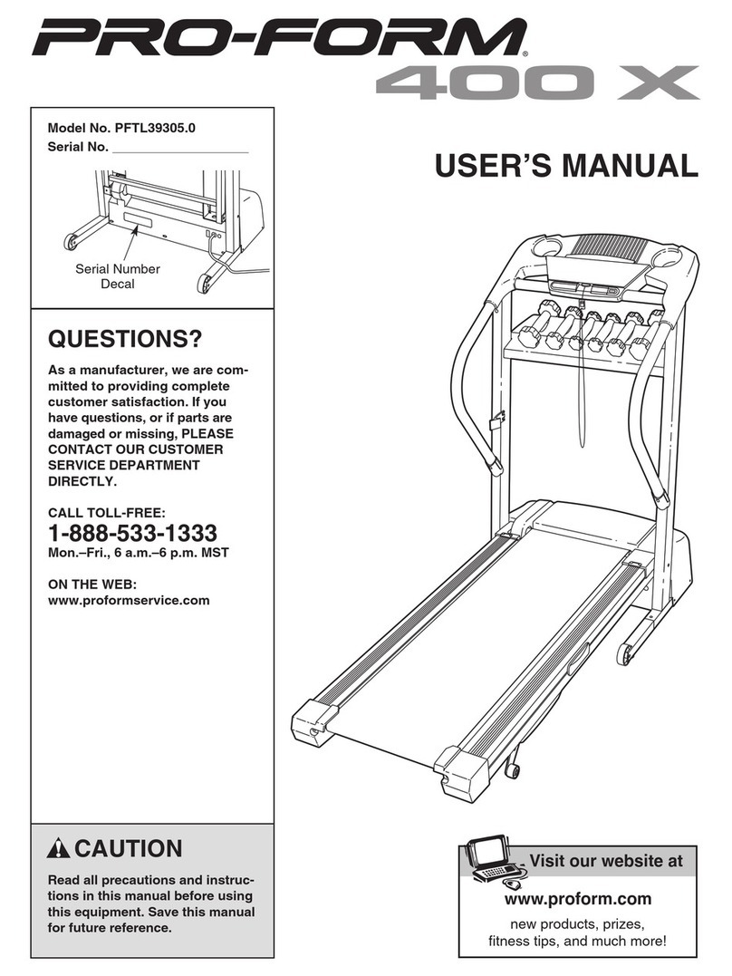 Pro-Form PFTL39305.0 User manual