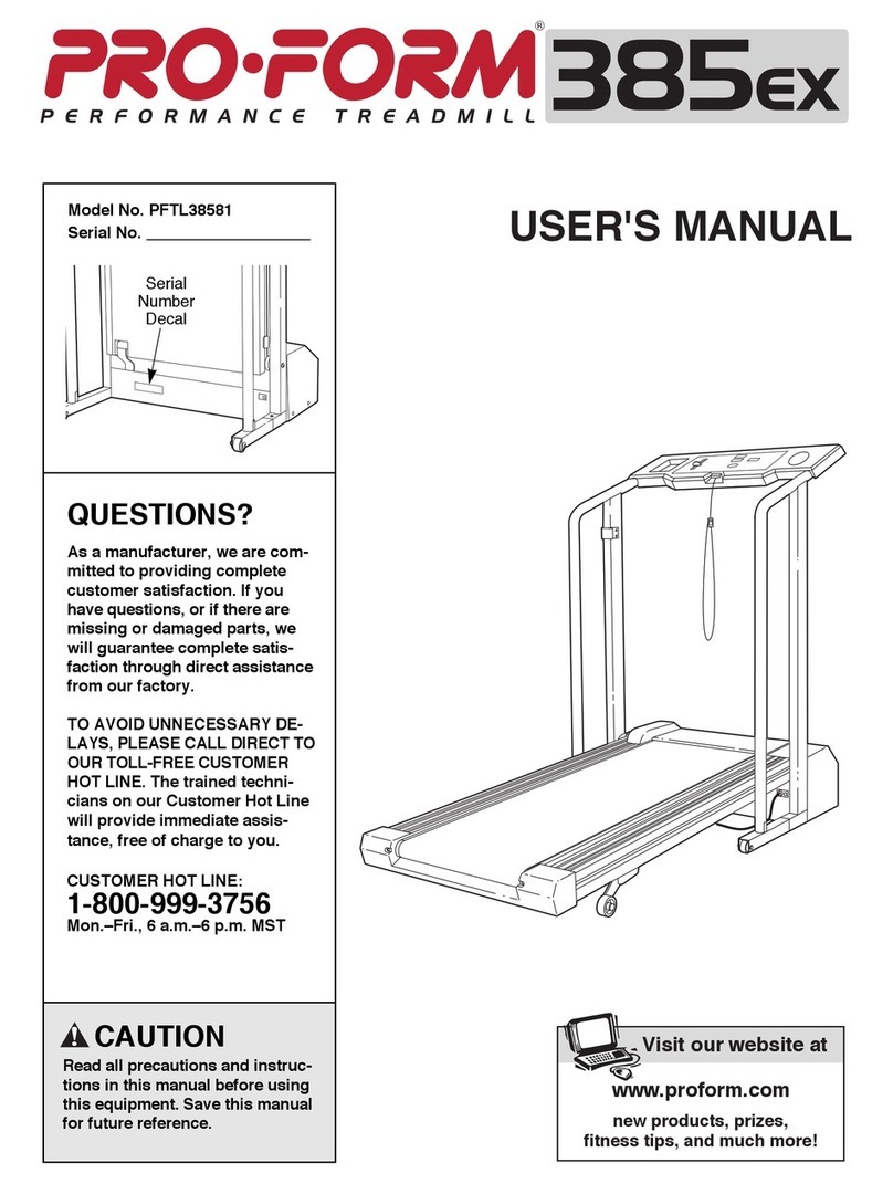 Pro-Form PFTL38581 User manual
