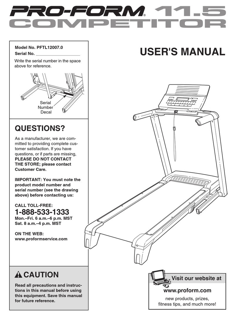 Pro-Form PFTL12007.0 User manual