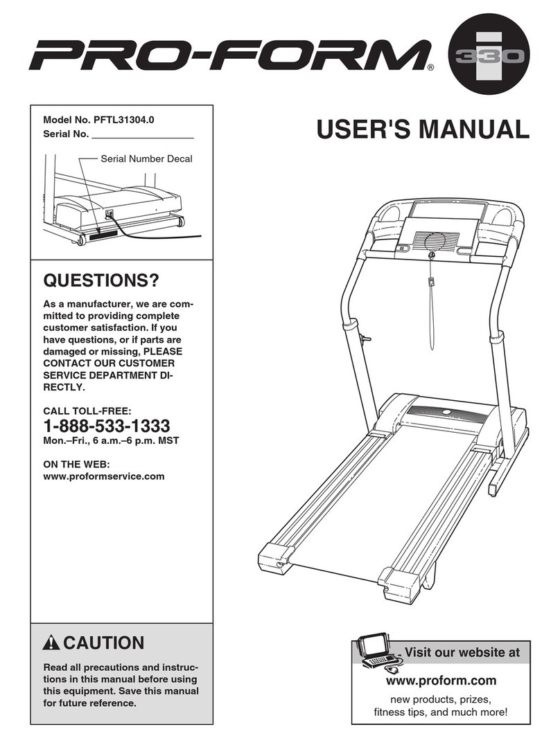 Pro-Form PFTL31304.0 User manual