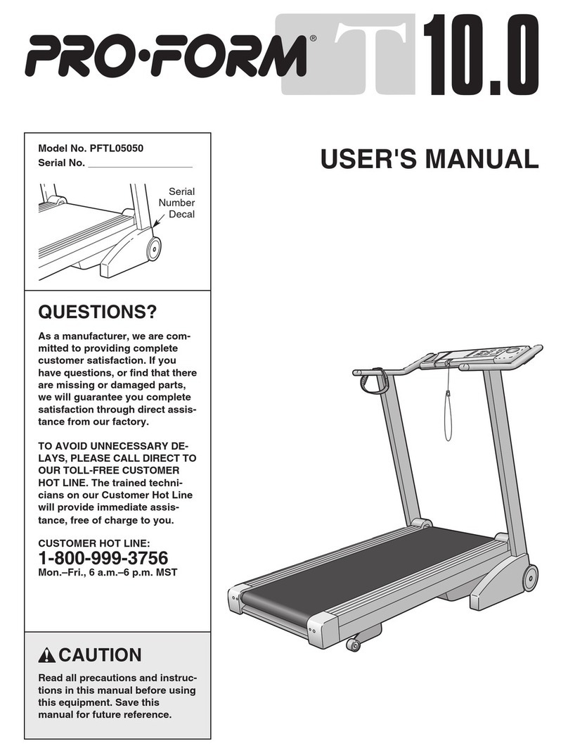 Pro-Form PFTL05050 User manual