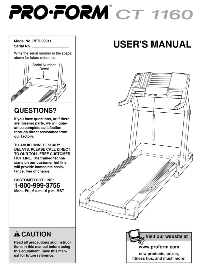 Pro-Form PFTL09911 User manual Pro-Form PFTL09911 User manual