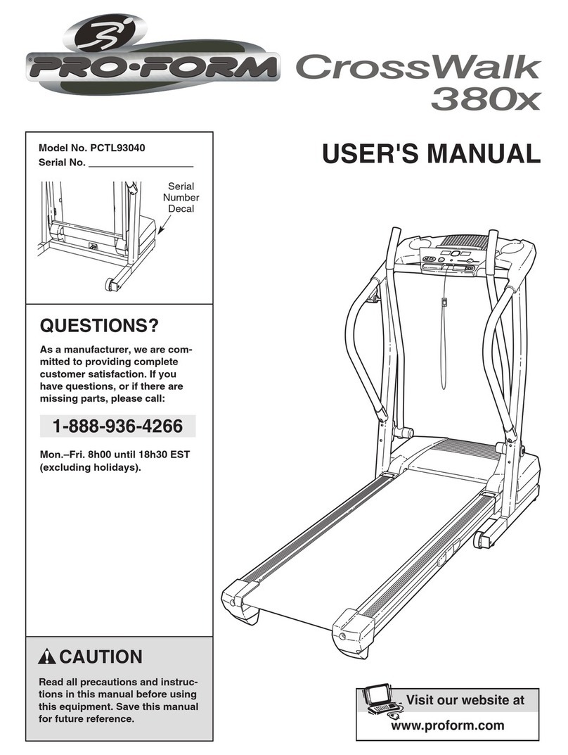 Pro-Form PCTL93040 User manual