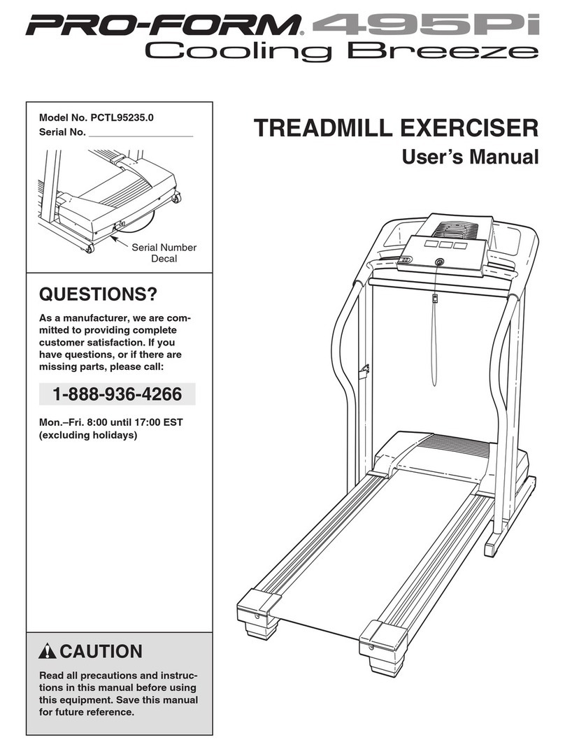 Pro-Form PCTL95235.0 User manual