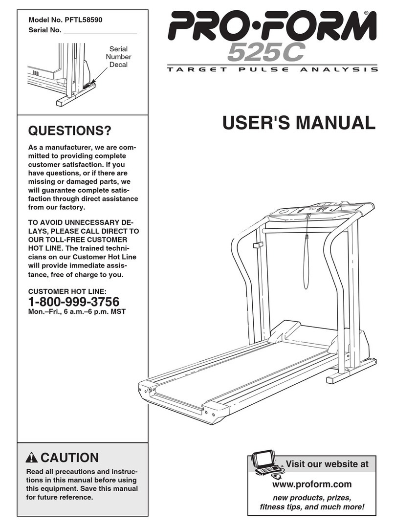 Pro-Form PFTL58590 User manual