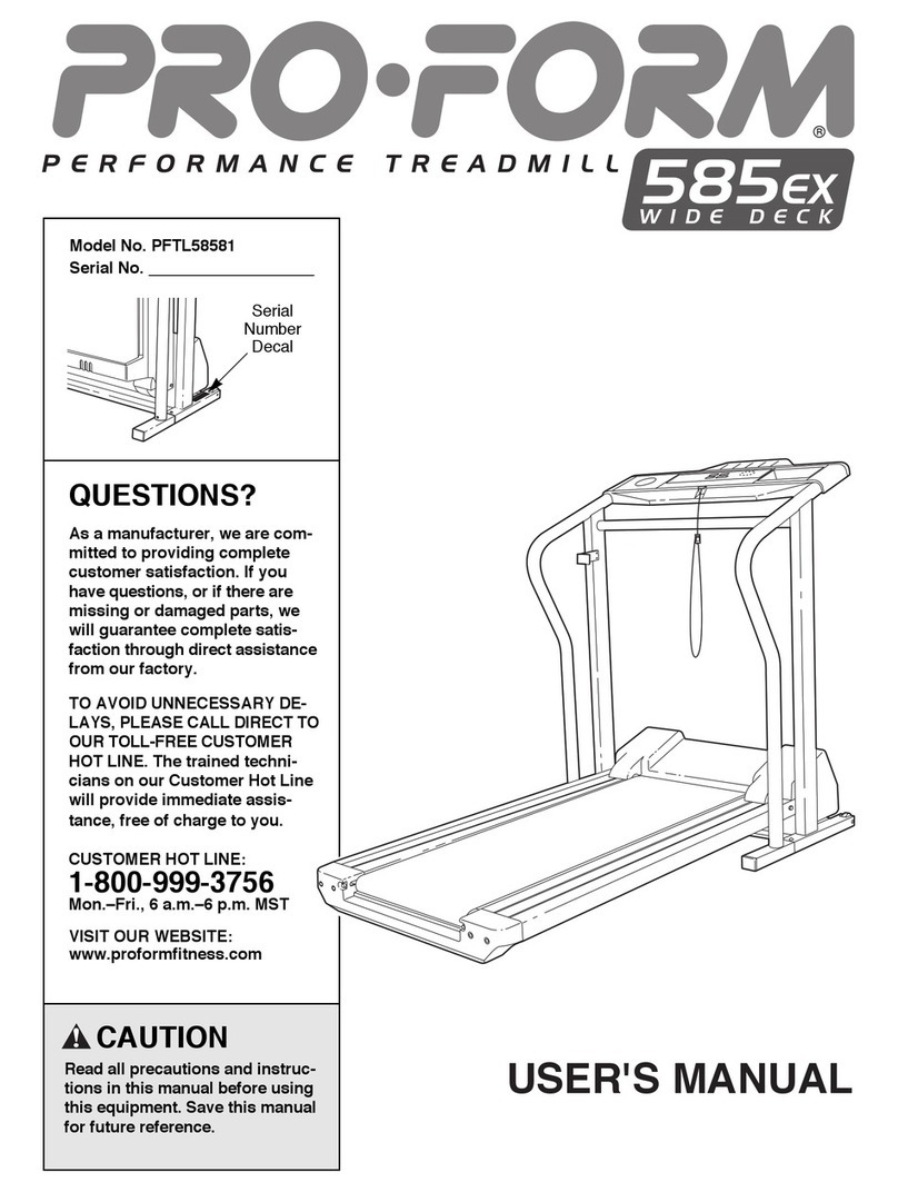 Pro-Form PFTL58581 User manual
