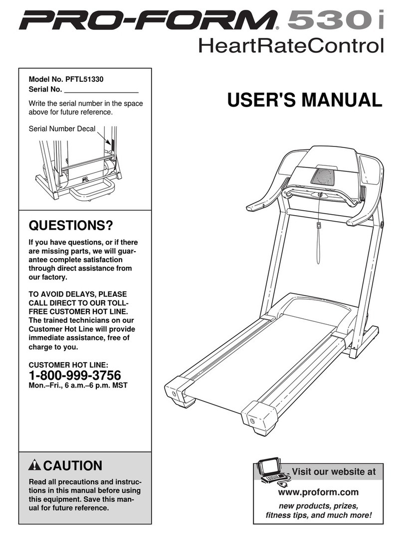 Pro-Form PFTL51330 User manual