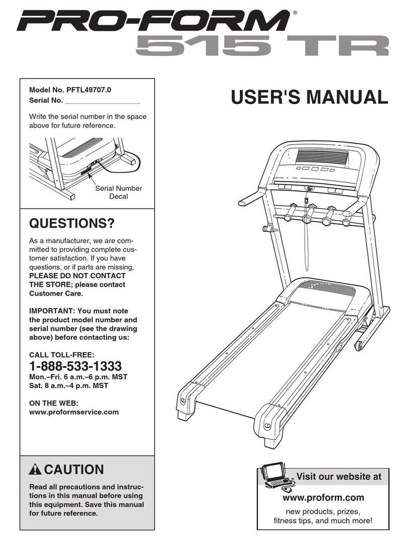 Pro-Form PFTL49707.0 User manual