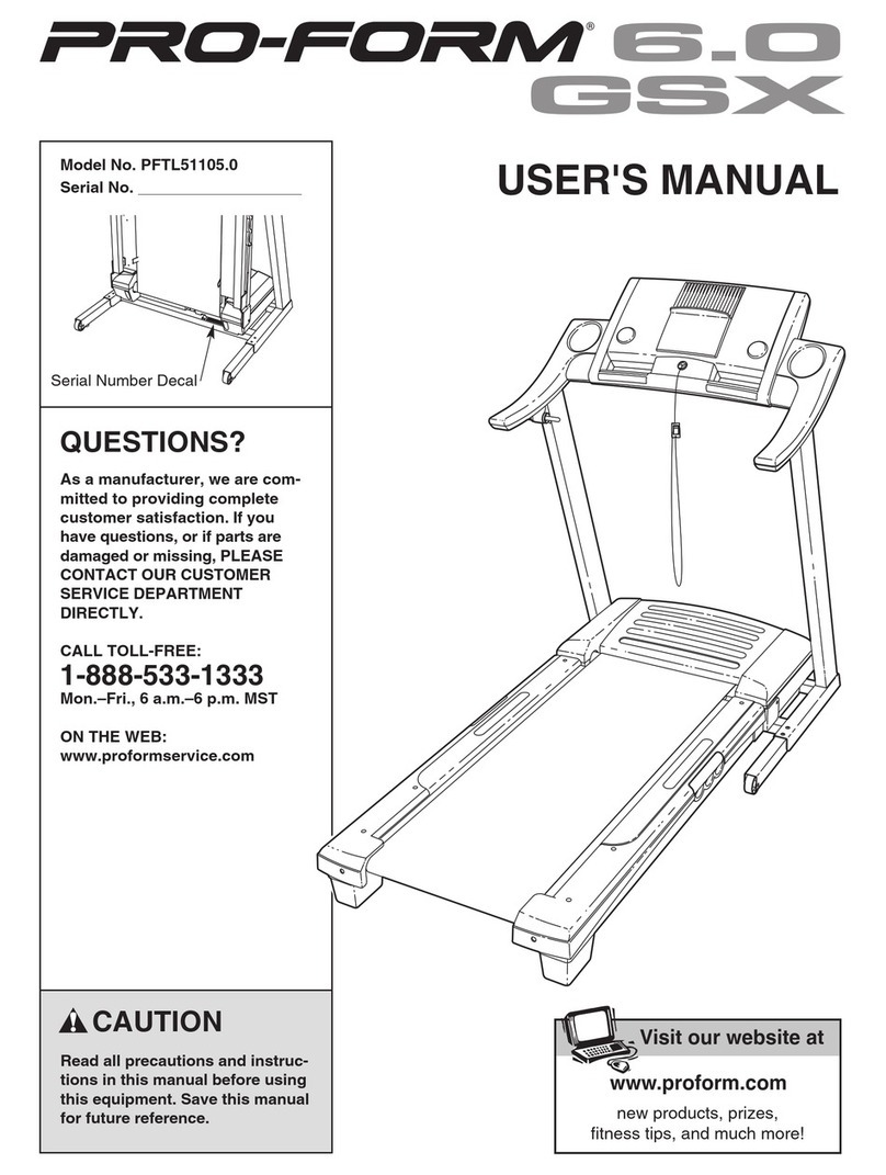 Pro-Form PFTL51105.0 User manual