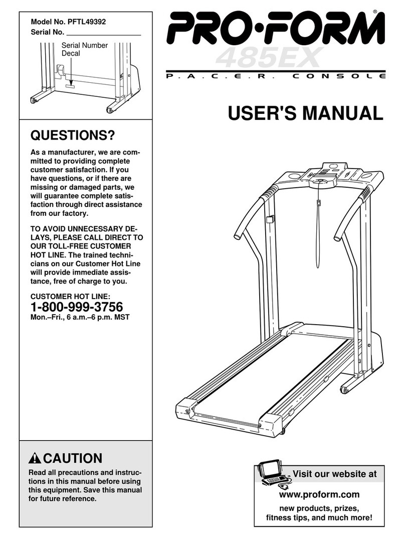Pro-Form PFTL49392 User manual