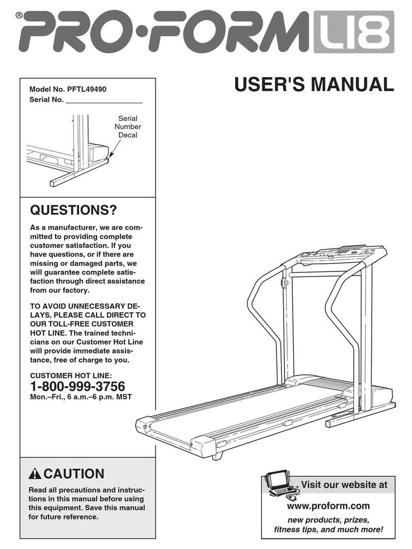 Pro-Form PFTL49490 User manual