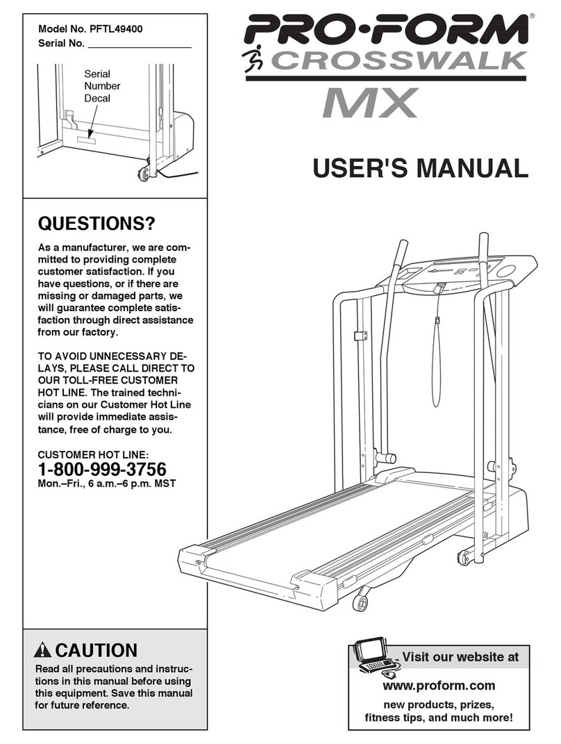 Pro-Form PFTL49400 User manual