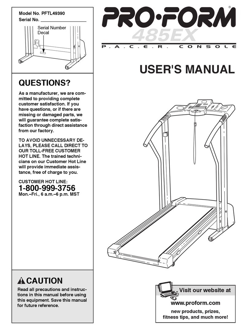 Pro-Form PFTL49390 User manual