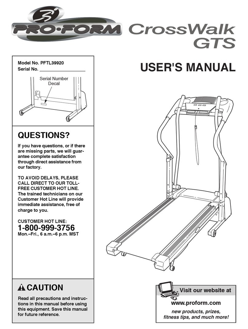 Pro-Form PFTL39920 User manual Pro-Form PFTL39920 User manual