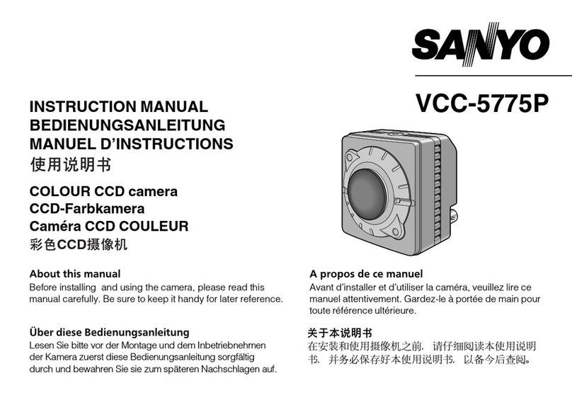 Sanyo Colour CCD Camera VCC-5775P User manual